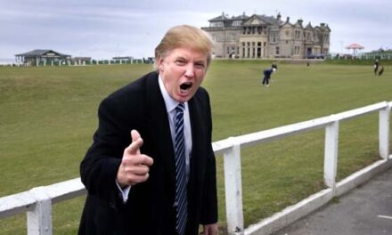 Hot air: Loud Trump politely ignored by Scots